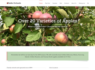 Agriculture Web Design Design Example