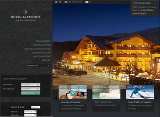 Hotel Web Design Design Example