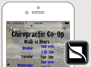 Chiropractor App Development Design Example