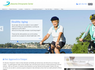 Chiropractor Web Design Design Example