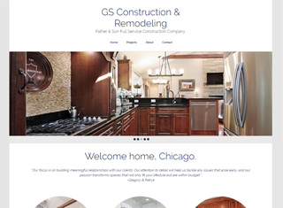 Contractor Web Design Design Example