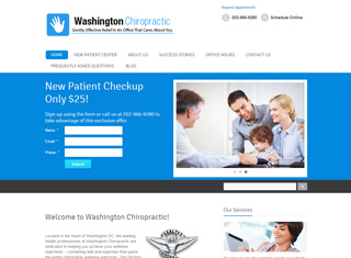 Chiropractor Web Design Design Example